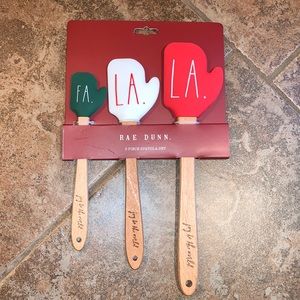 Rae Dunn “Fa La La” 3 pc Spatula Set